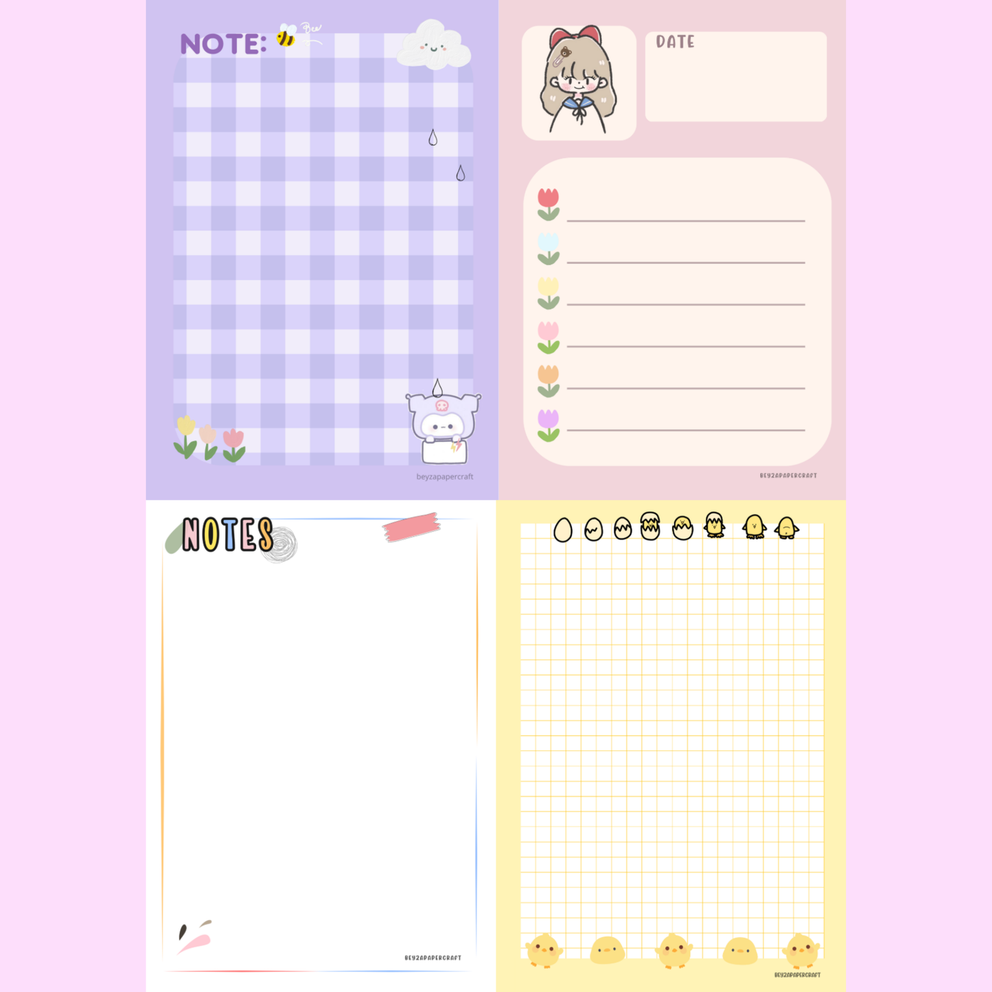 4’lü Notepad Seti